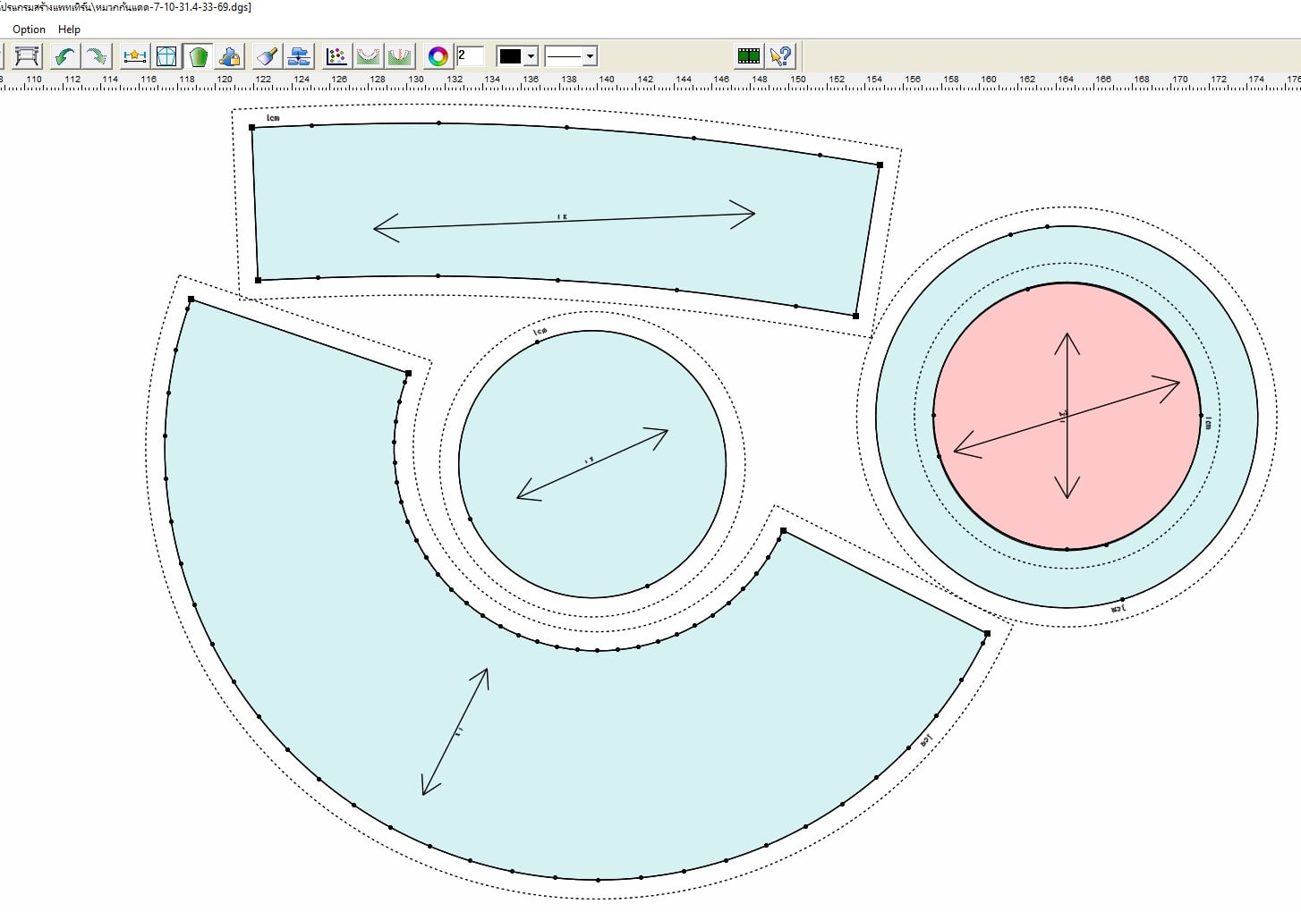สร้างแพทเทิร์นหมวกหมวกบักเก็ต