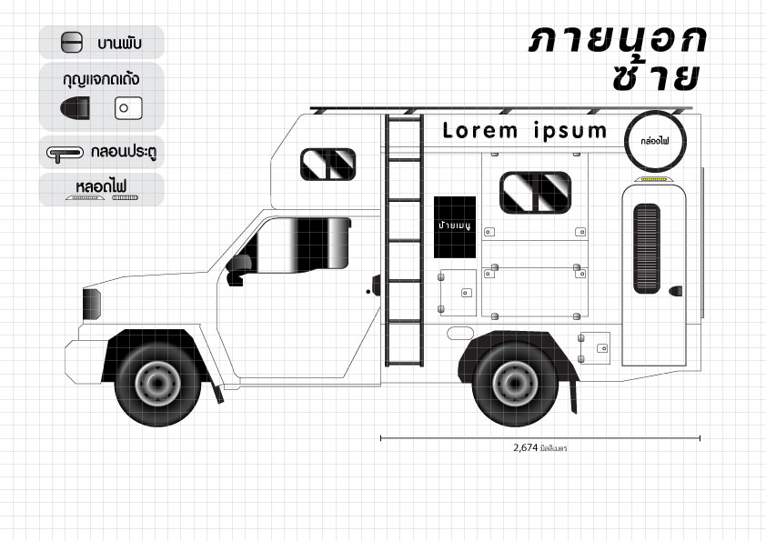 ออกแบบตู้รถ food truck